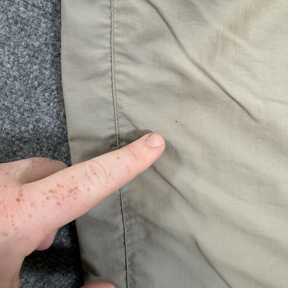 REI Pants Mens Large (Fits 30x31) Tan Beige Cargo Nylon UPF‎ 50+ Hiking Outdoors